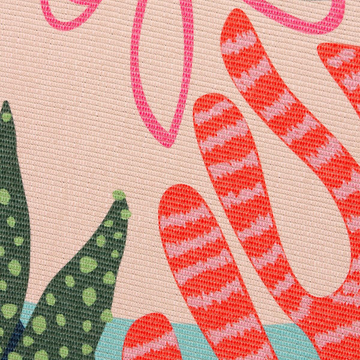 Bright Floral Washable Digitally Printed Indoor/Outdoor Rug – image 3