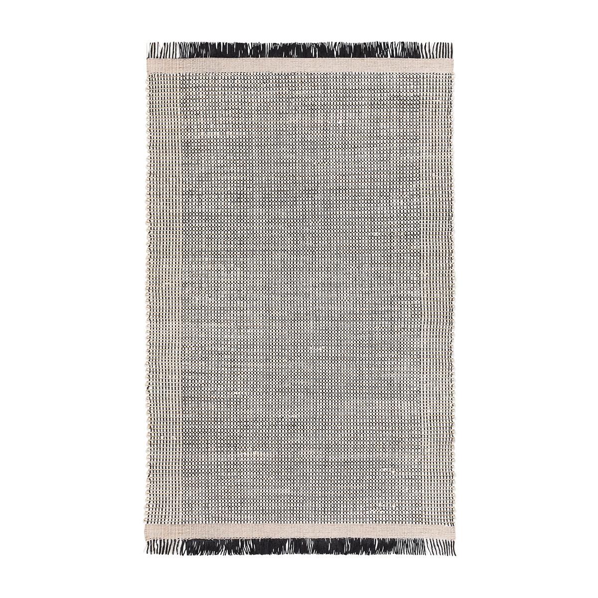 Sekot Handwoven Fringed 100% Wool Rug – image 7