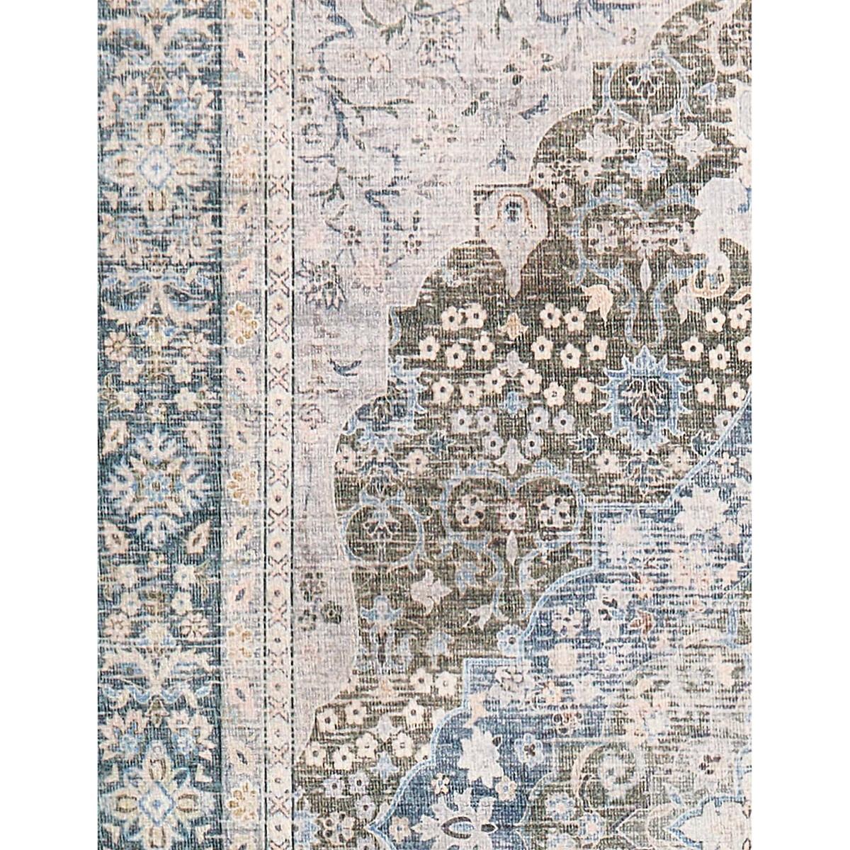 Distressed Traditional Machine Washable Rug – image 4