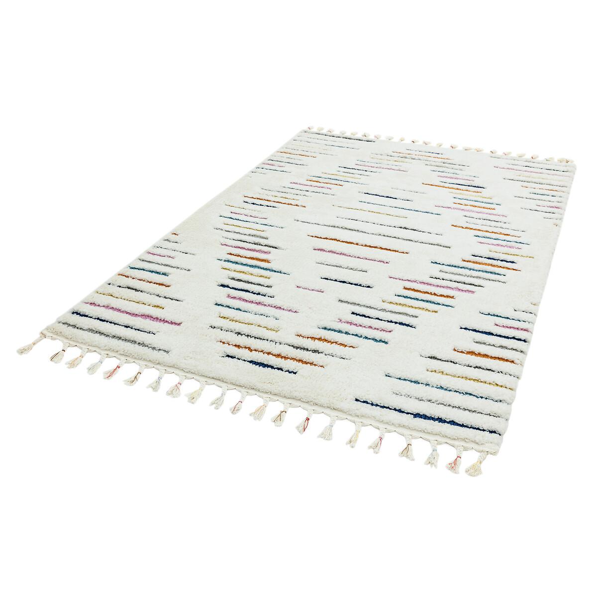 Geometric Shaggy Moroccan Rug – image 3
