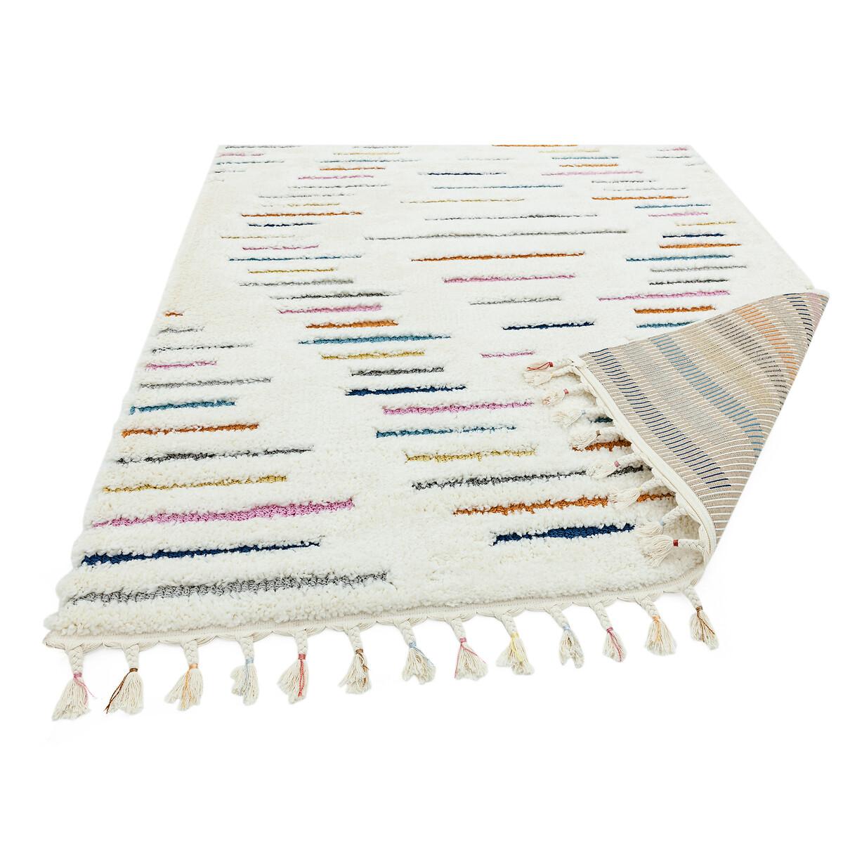 Geometric Shaggy Moroccan Rug – image 5