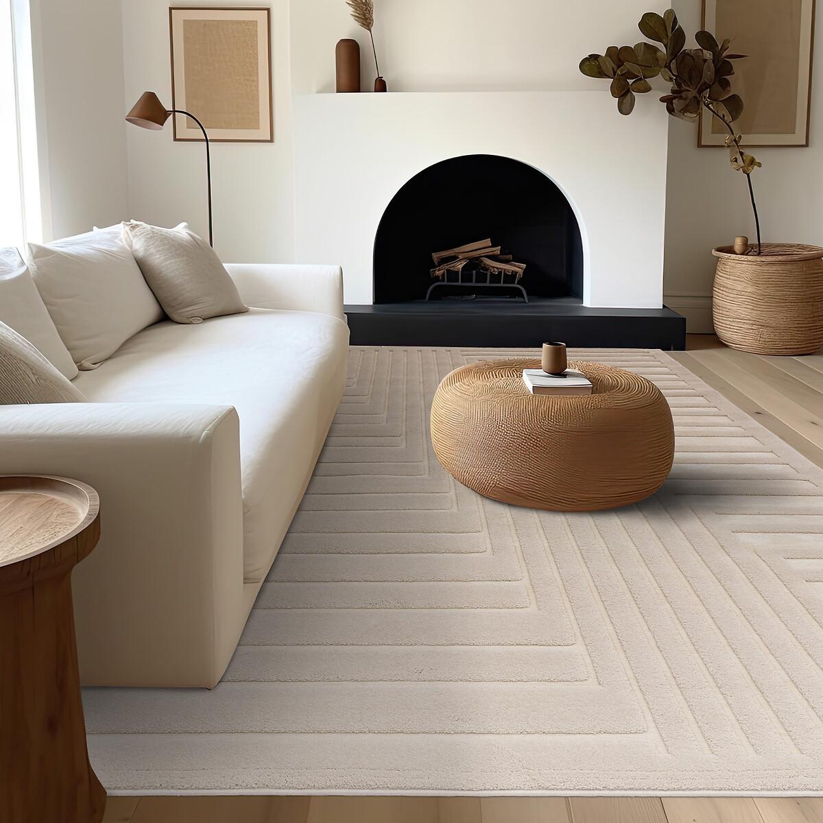 Scandi 3D Carved Pattern Rug – image 7
