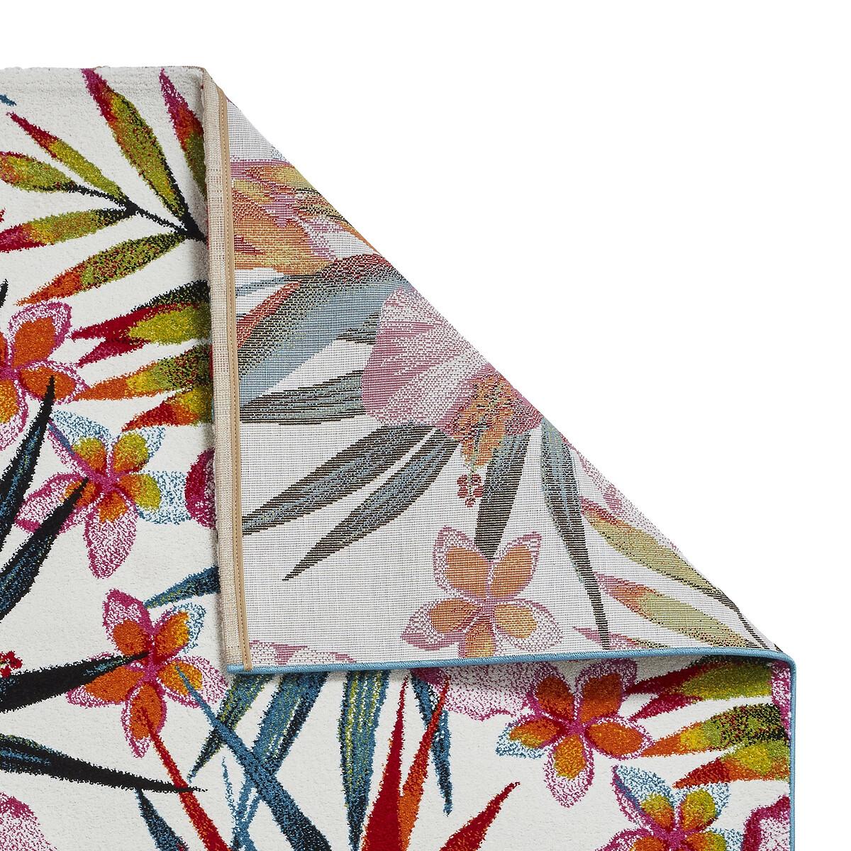 Tropical Hibiscus Floral Print Rug – image 3