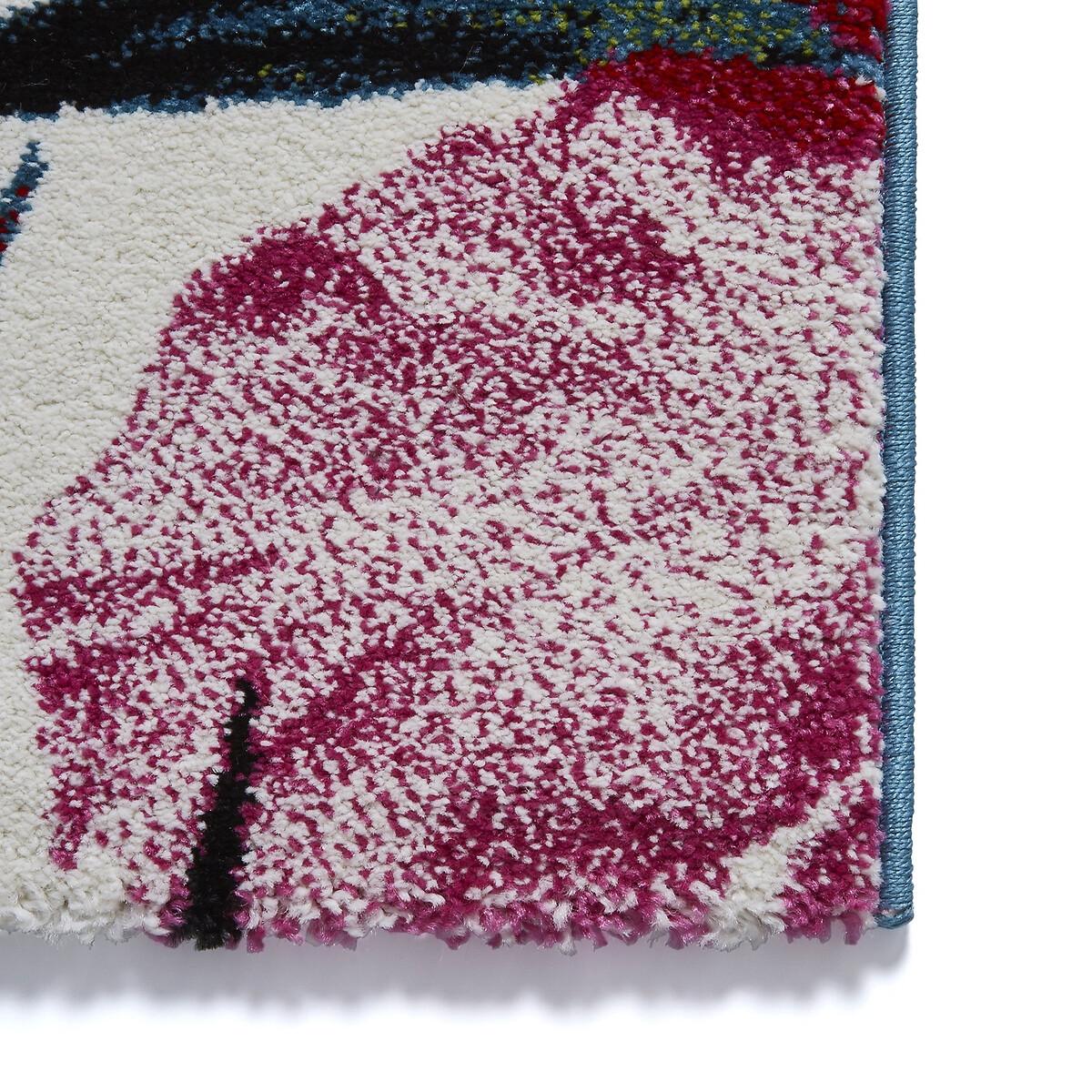 Tropical Hibiscus Floral Print Rug – image 4