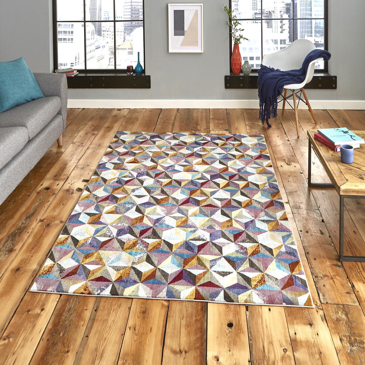 Kaleidoscope Tile Print Rug – image 2