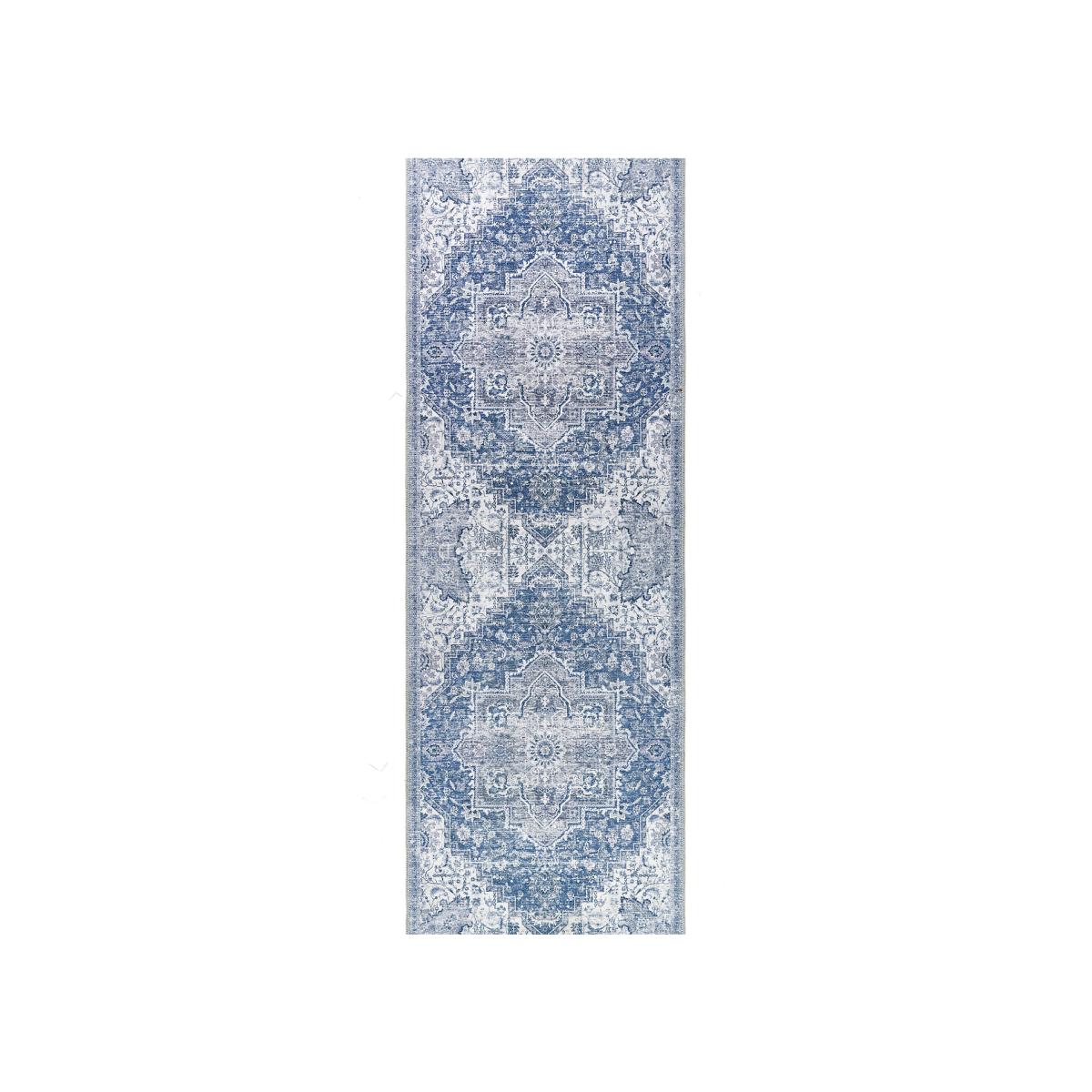 Faded Vintage Machine Washable Runner Rug - 67x200cm – image 1