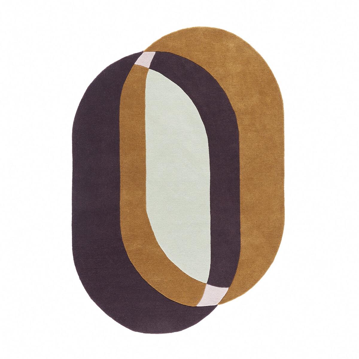 Prospera Vintage Geometric Oval Wool Rug – image 2