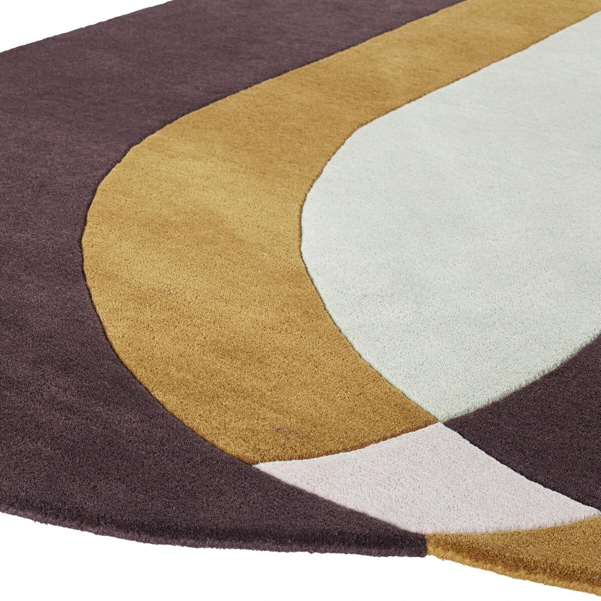 Prospera Vintage Geometric Oval Wool Rug – image 4