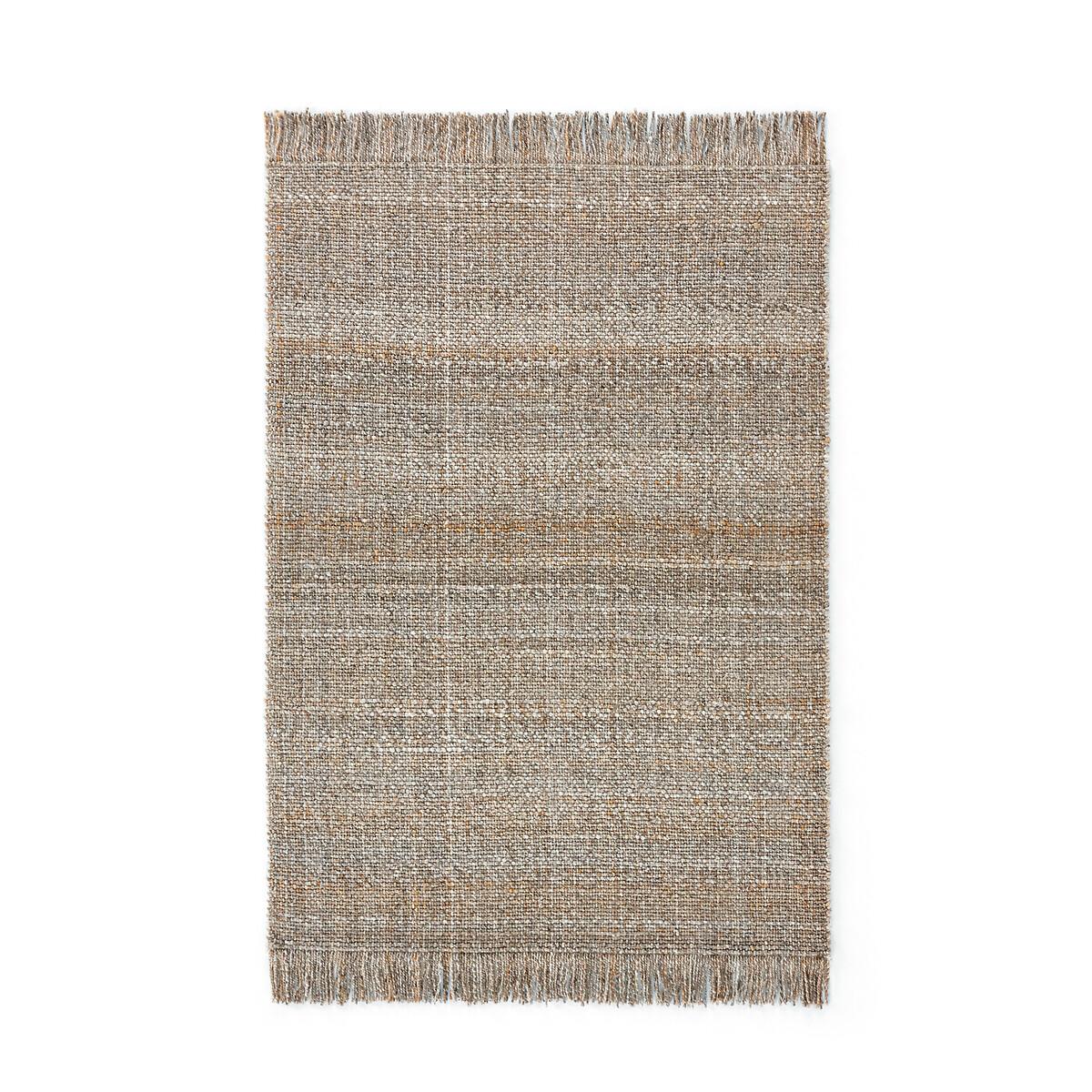 Khitib Fringed Hand Woven Wool Blend Rug – image 5
