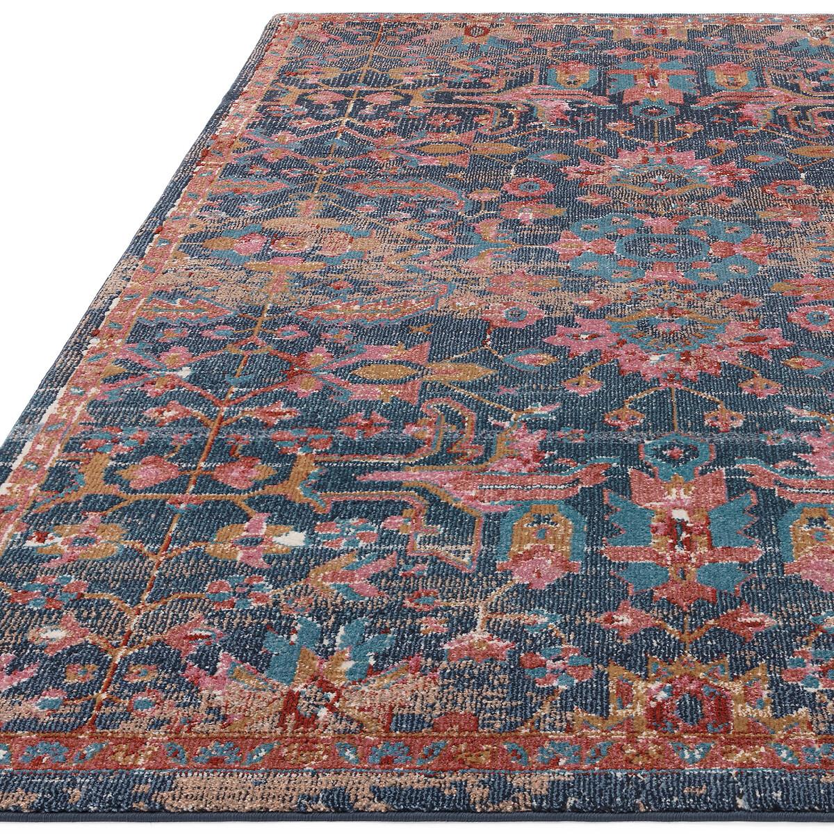 Antique Jewel Tone Persian Style Rug – image 3