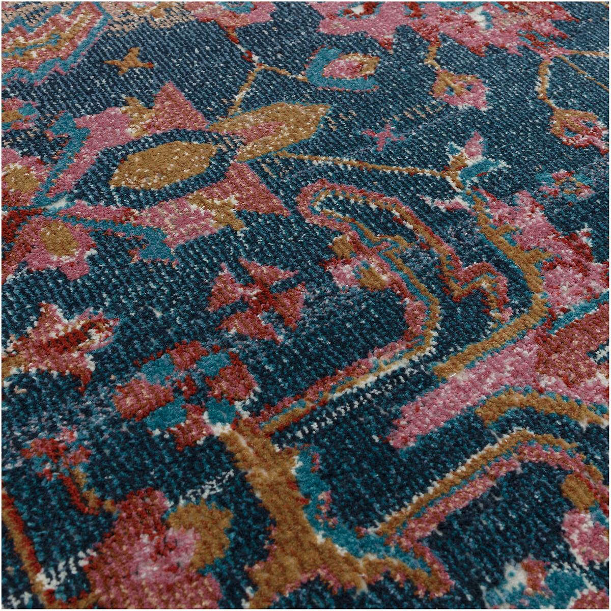 Antique Jewel Tone Persian Style Rug – image 6