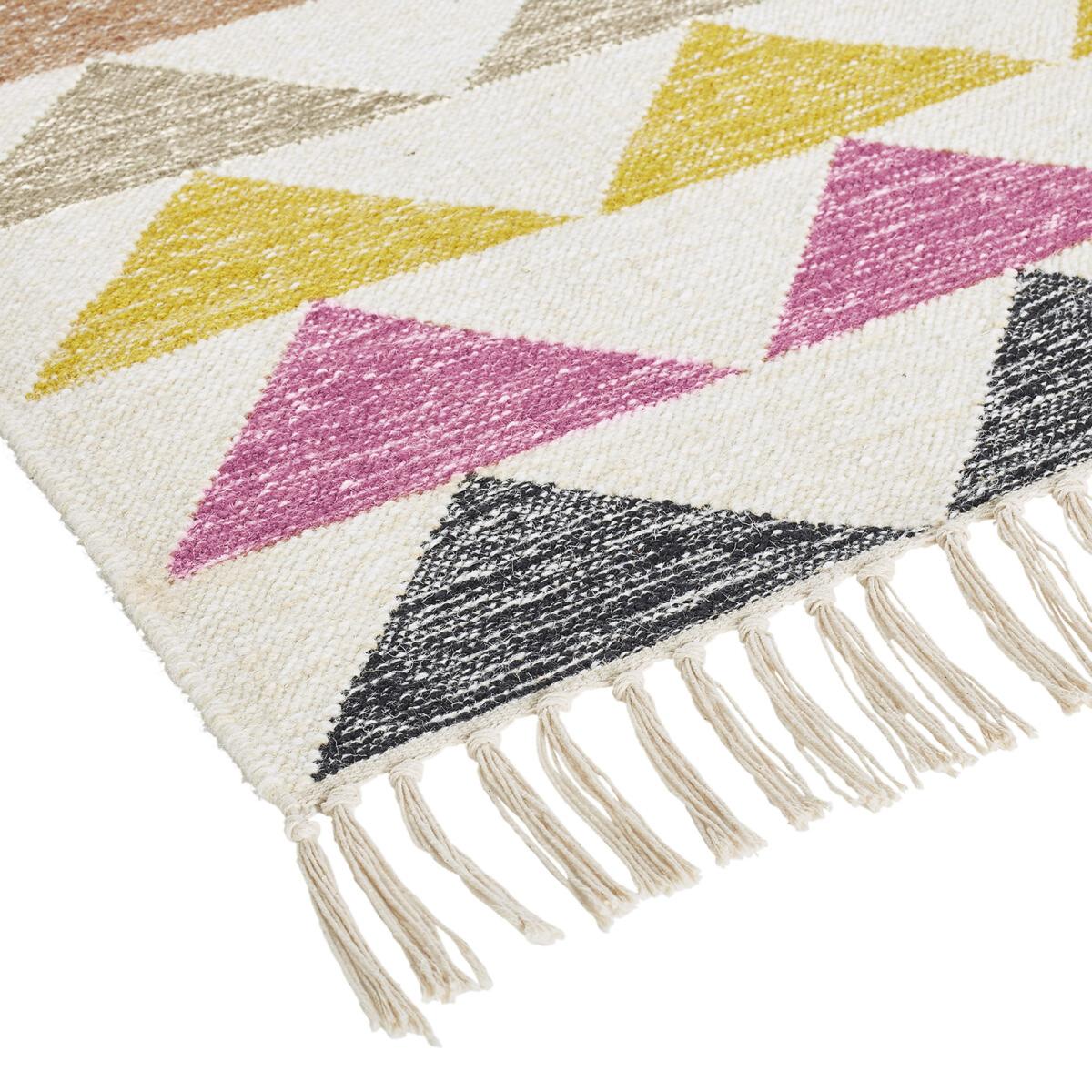 Vinity Geometric Kilim Wool Rug – image 3