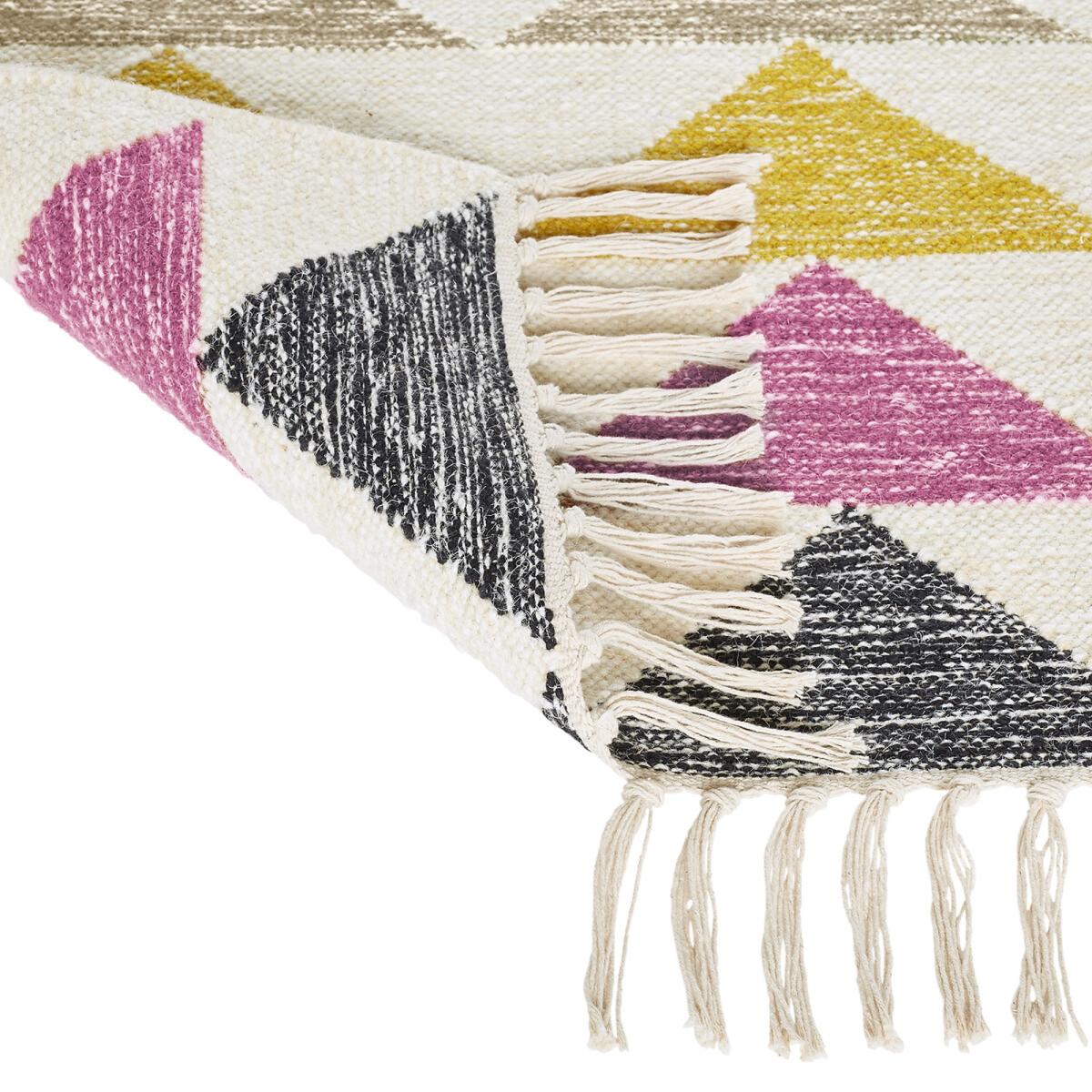 Vinity Geometric Kilim Wool Rug – image 4