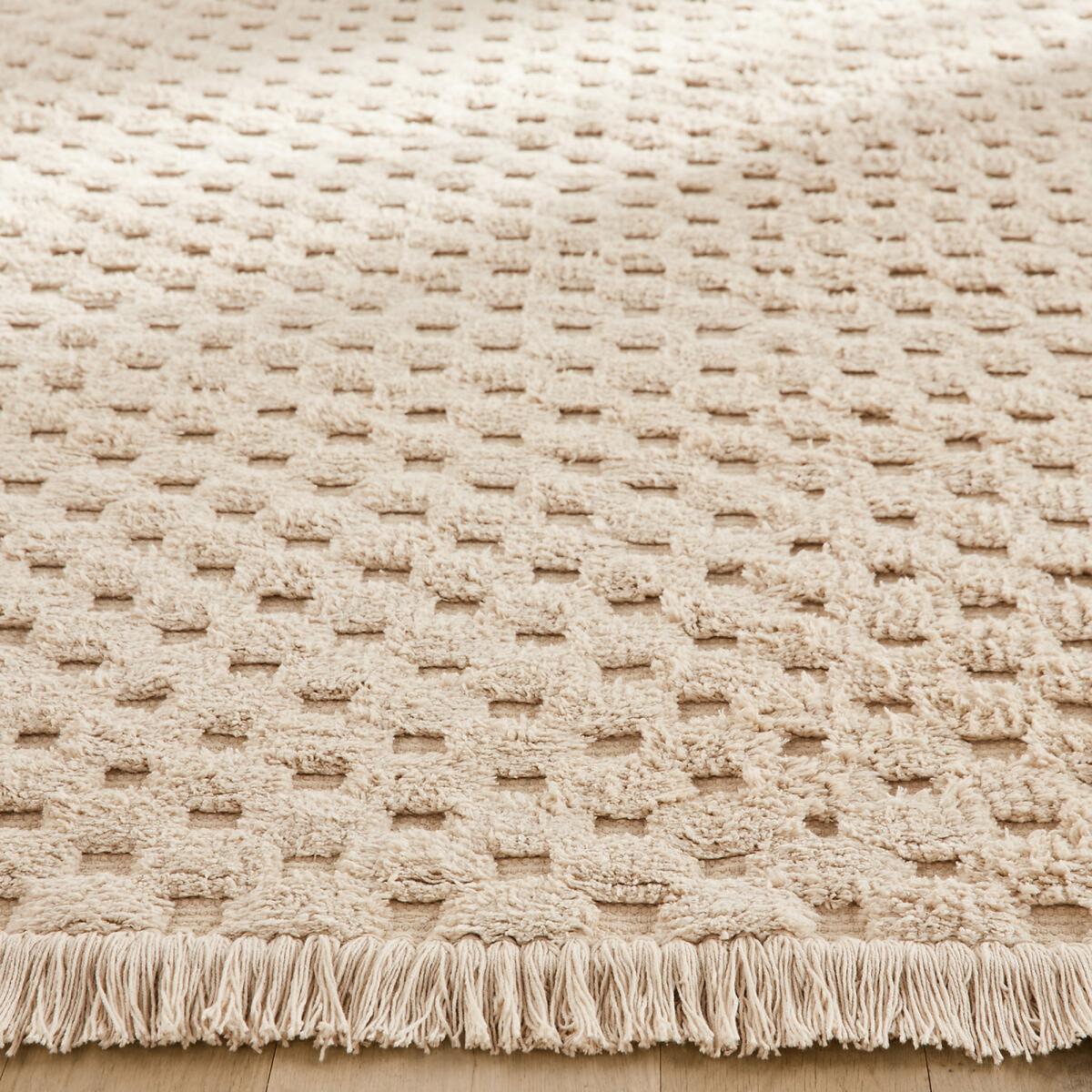 Pundana Fringed Organic Cotton Rug – image 2