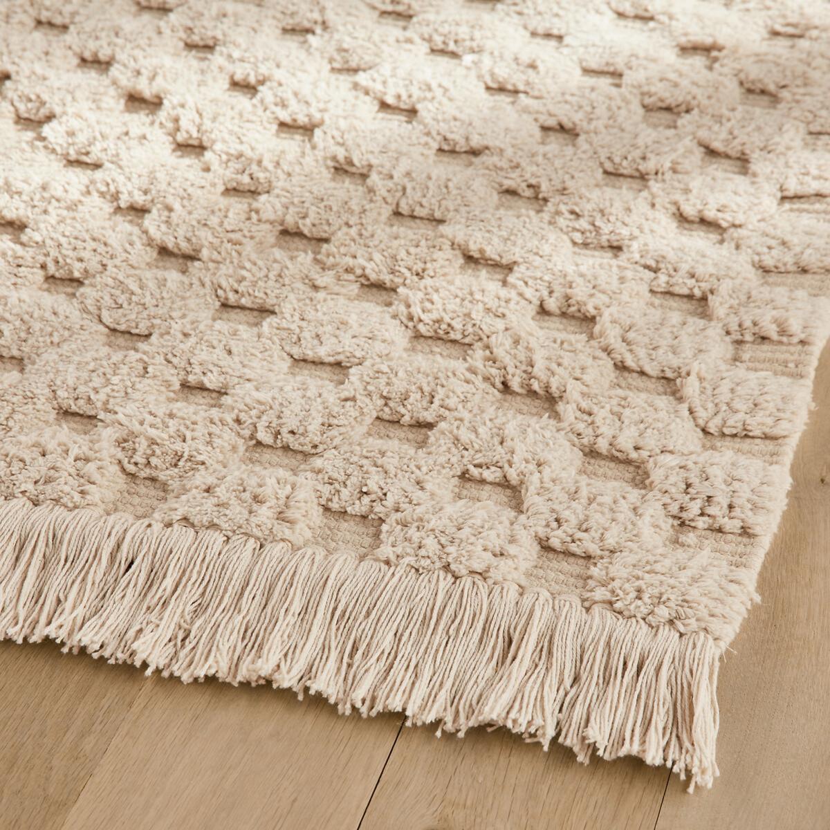 Pundana Fringed Organic Cotton Rug – image 3