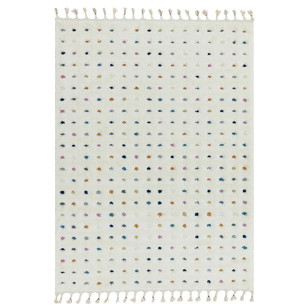 Fringed Dotty Moroccan Rug – image 2