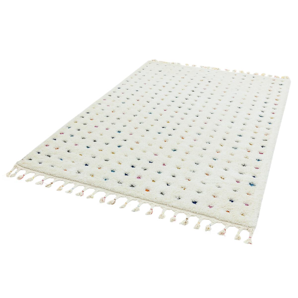Fringed Dotty Moroccan Rug – image 3