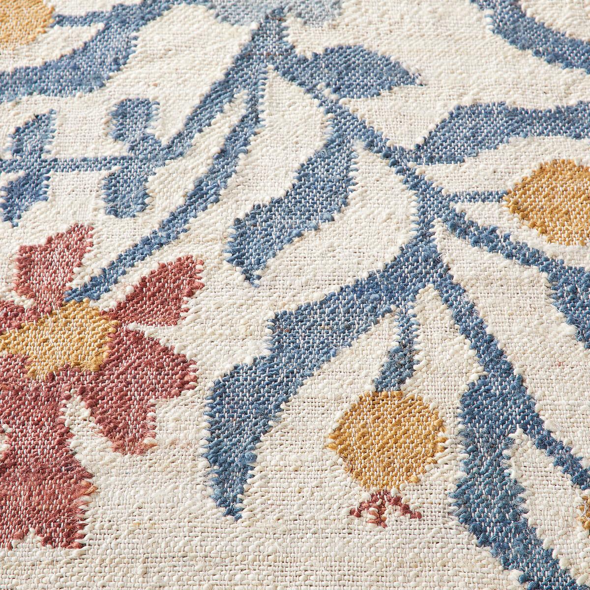 Antonia Rug in Jute with Flower Pattern – image 4