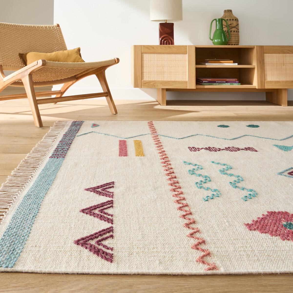 Flat Woven Wool Rug, Imani – image 4