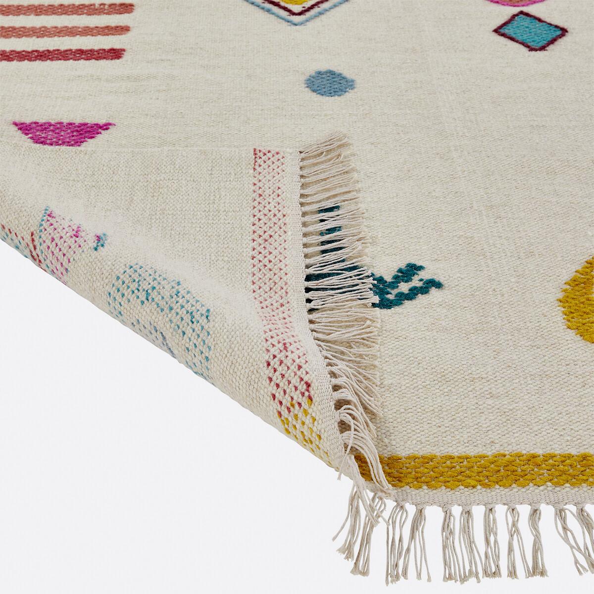 Flat Woven Wool Rug, Imani – image 6