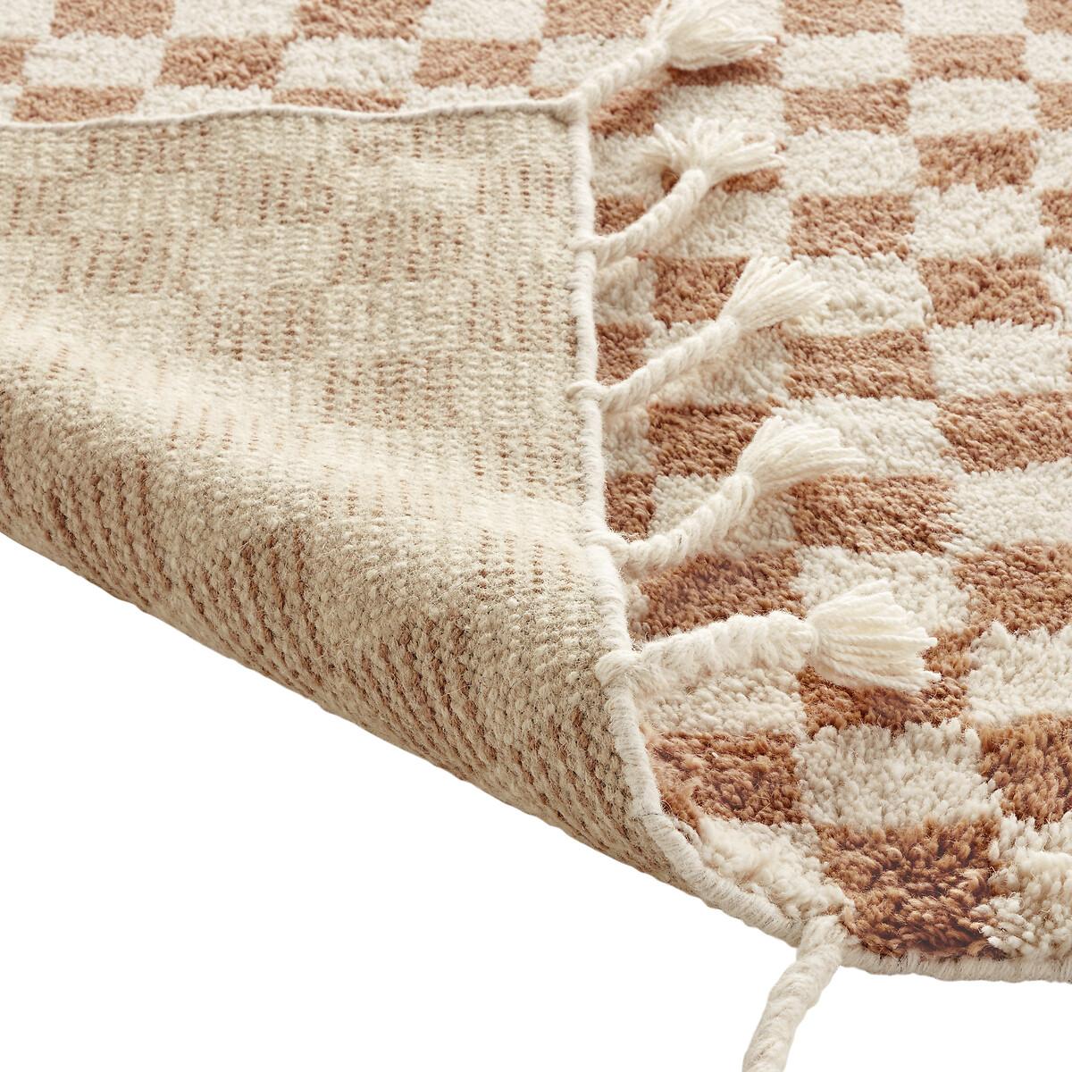 Ochino Checkerboard Tassel 100% Wool Rug – image 4