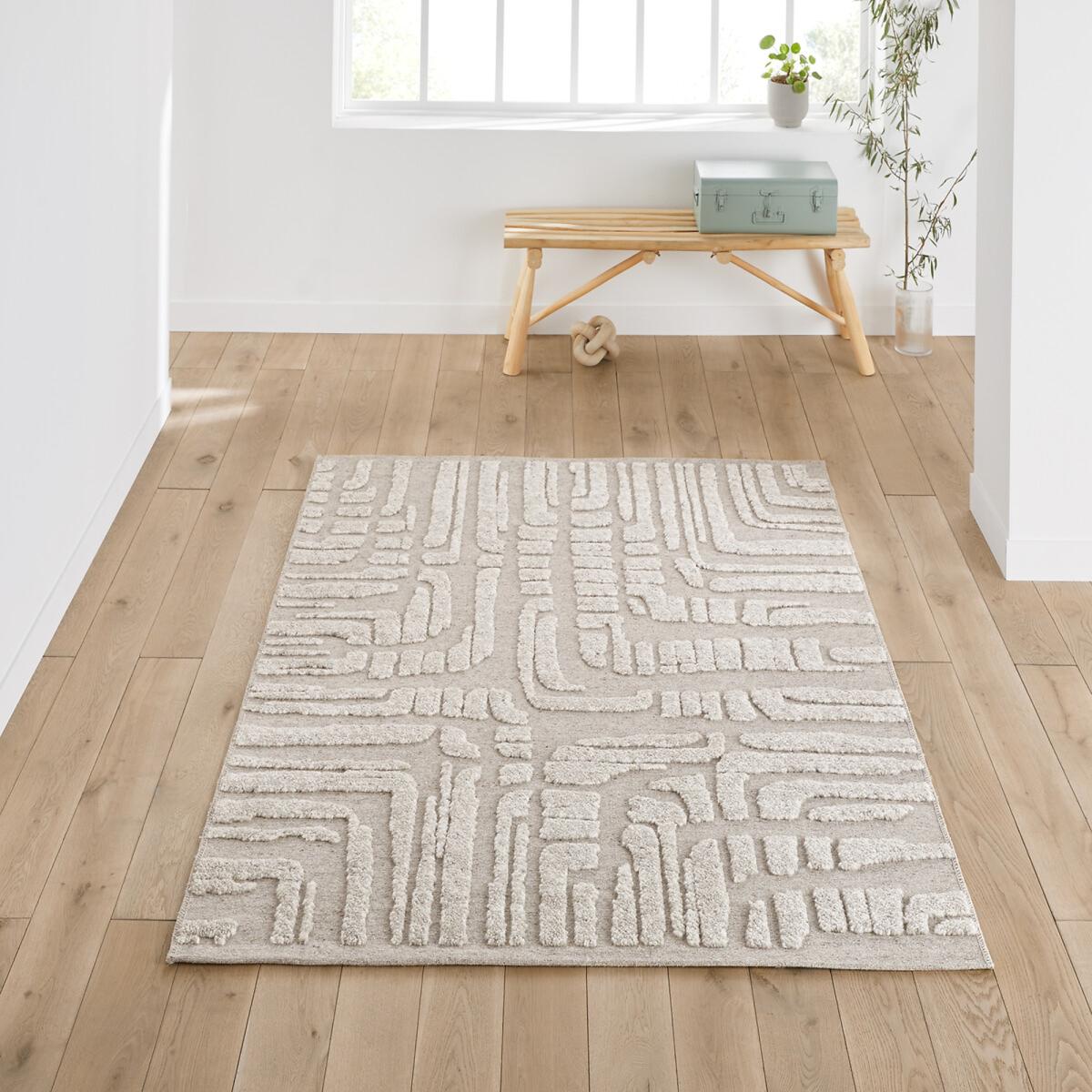 Noeh Striped Wool Mix Rug – image 4
