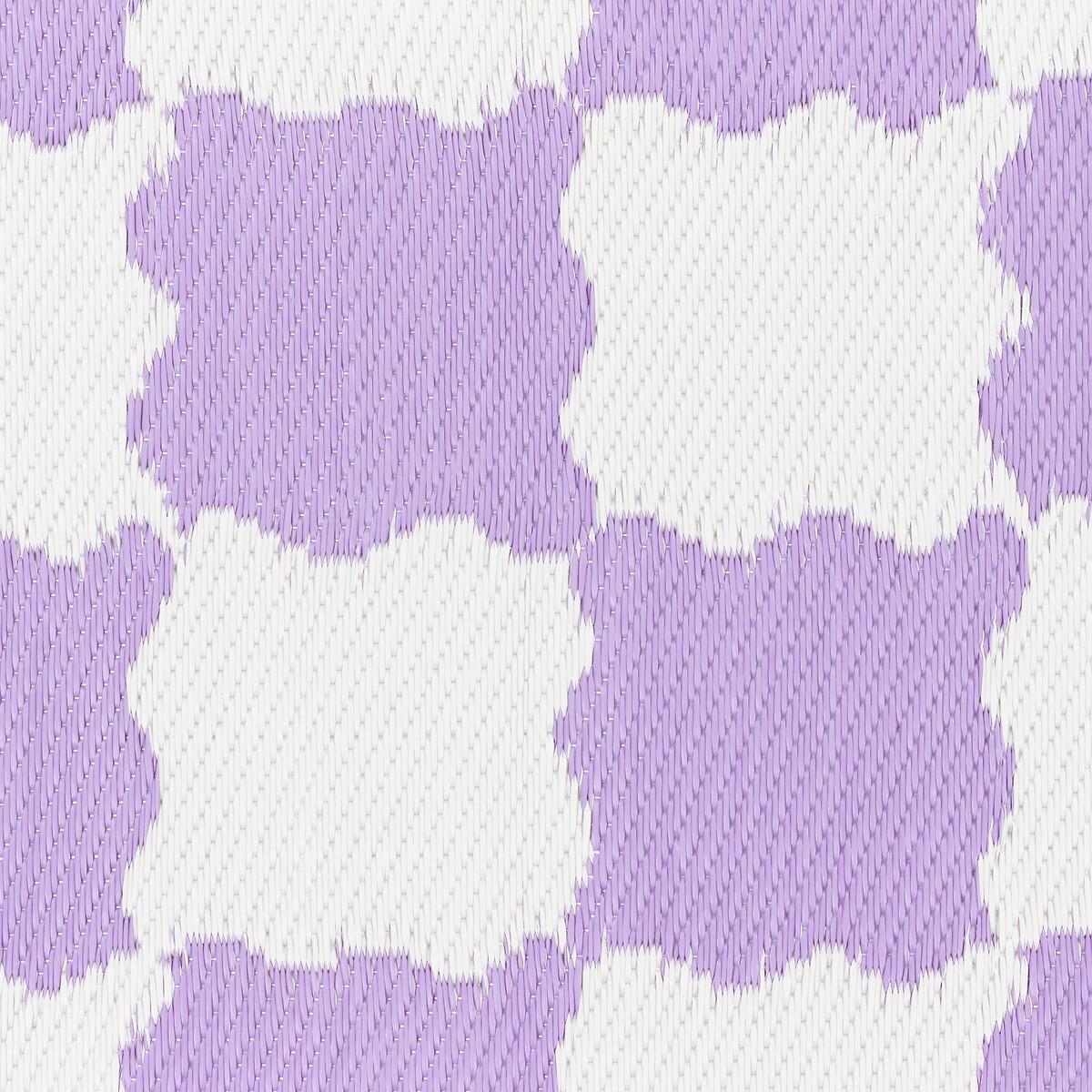 Wavy Checkerboard Woven 100% Recycled Indoor/Outdoor Rug – image 2