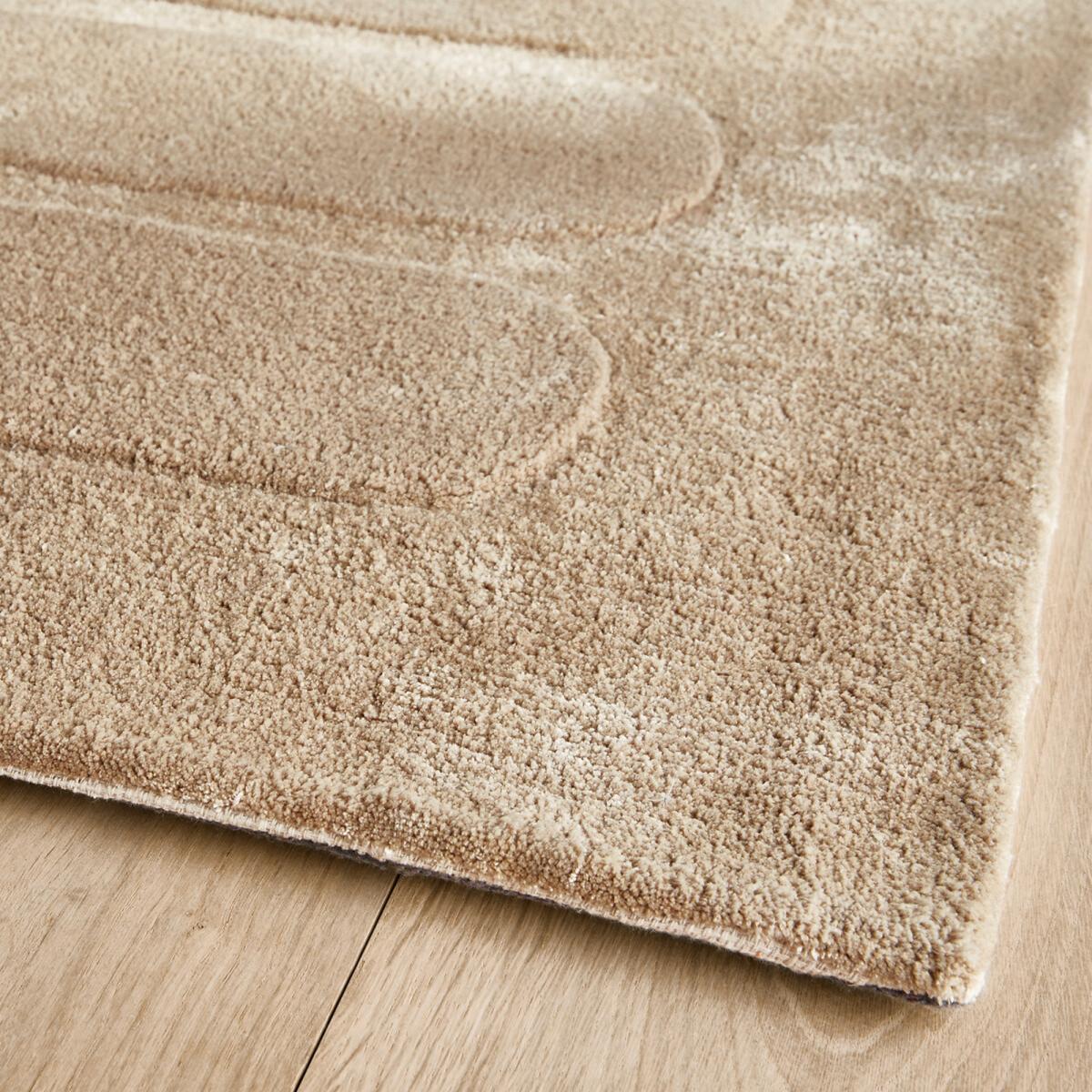 Calad Graphic Textured Lyocell Rug – image 3