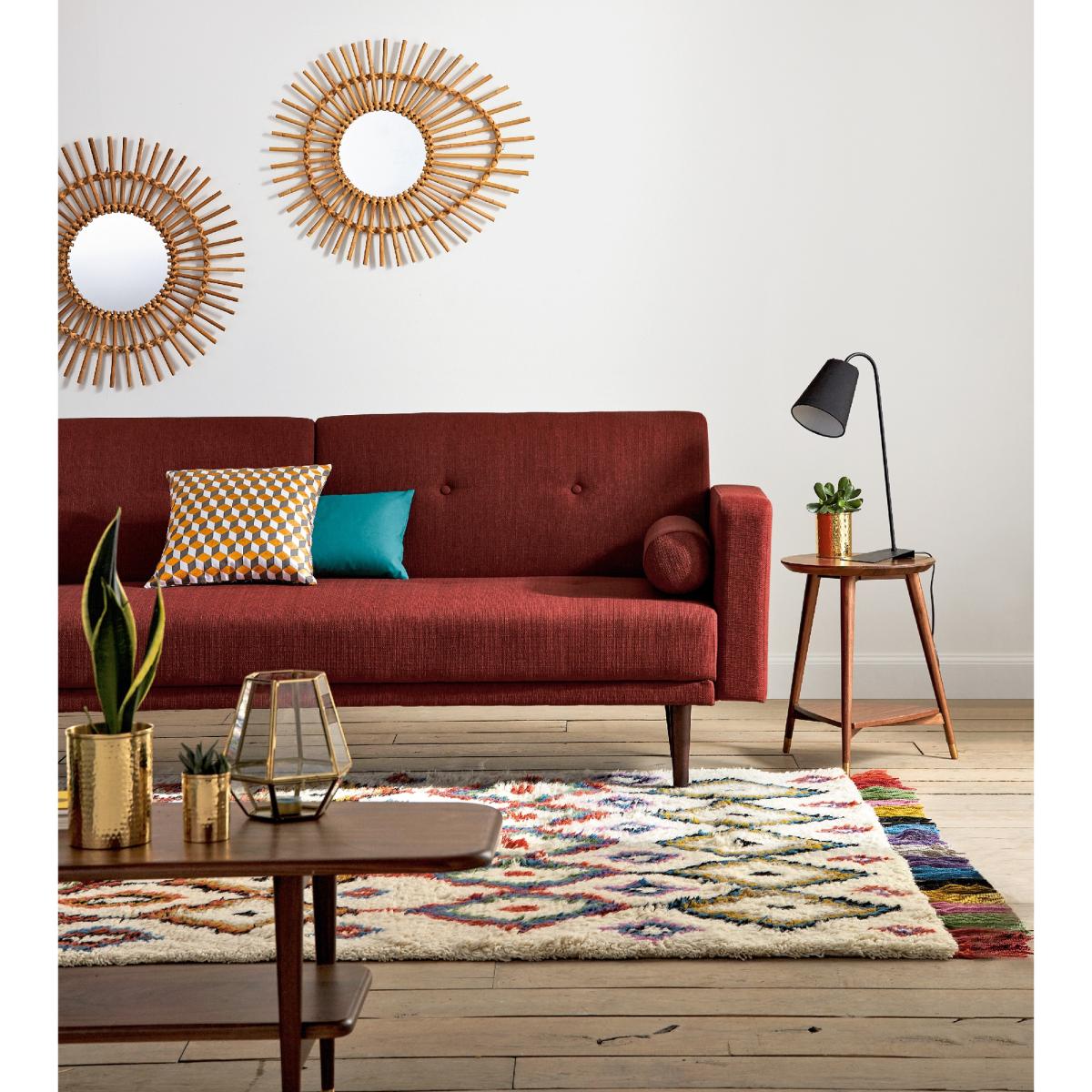 Ourika Berber Style Geometric Tassel Wool Rug – image 7