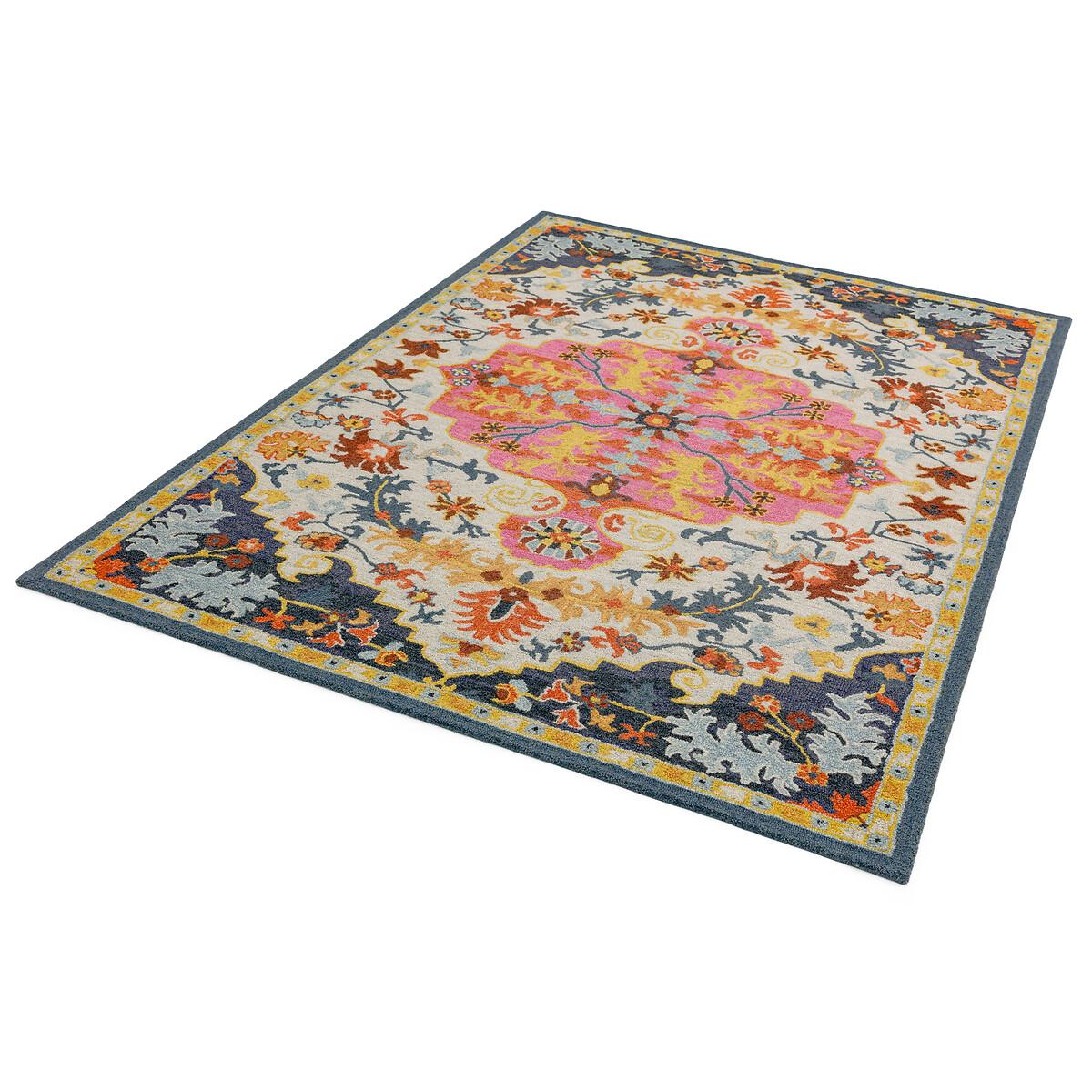 Hand Tufted Multi Colour Medallion Rug in 100% Wool – image 2
