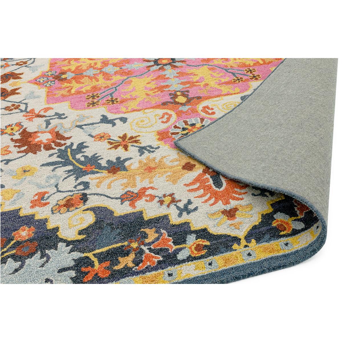 Hand Tufted Multi Colour Medallion Rug in 100% Wool – image 4