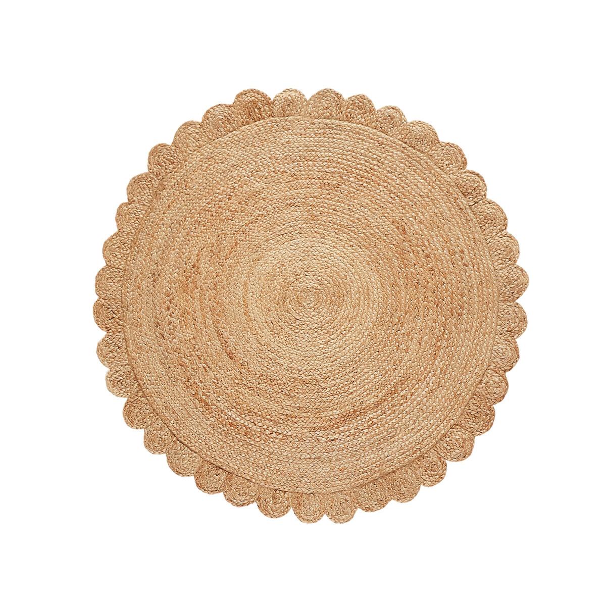 Aftas Flower Round 100% Jute Rug – image 2