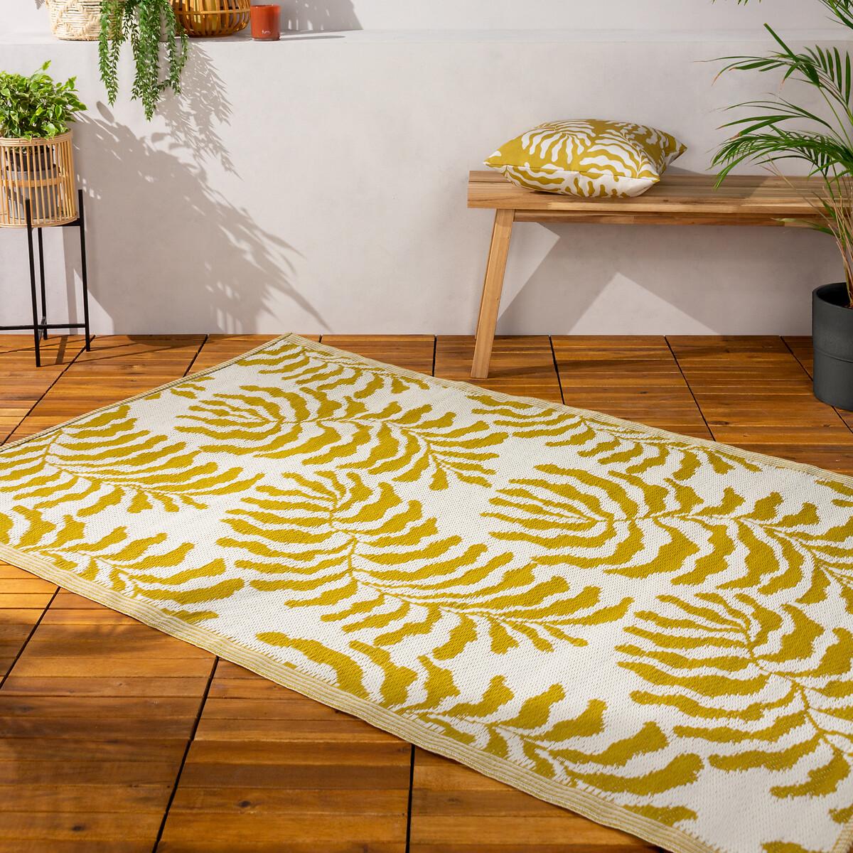 Natural Leaf Reversible Woven Jacquard 100% Recycled Indoor/Outdoor Rug – image 2