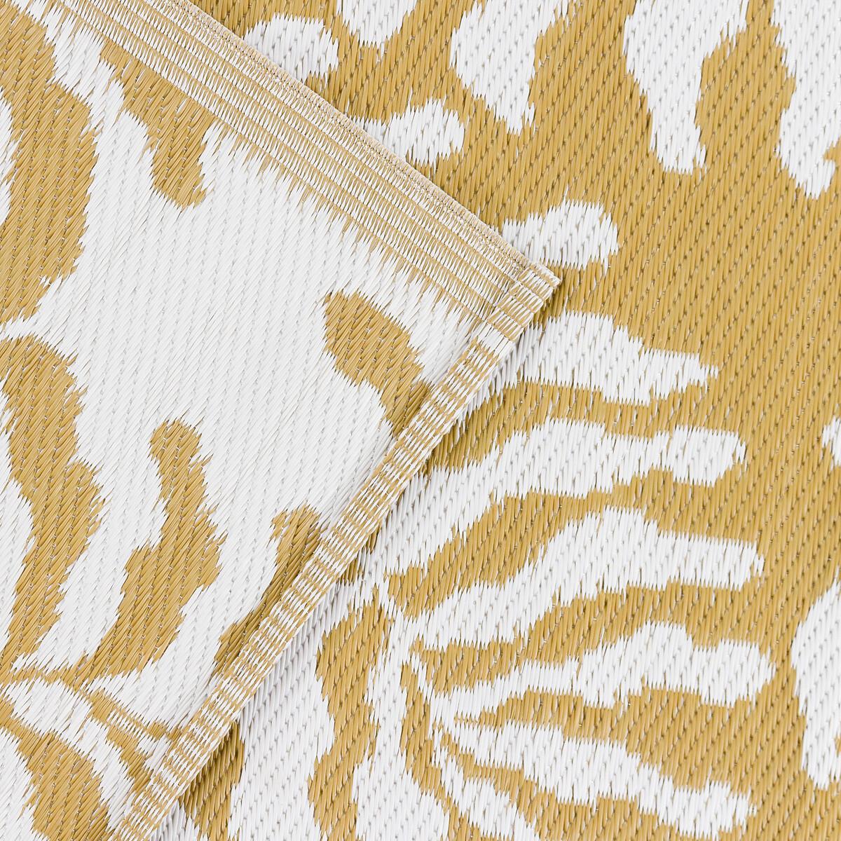 Natural Leaf Reversible Woven Jacquard 100% Recycled Indoor/Outdoor Rug – image 5