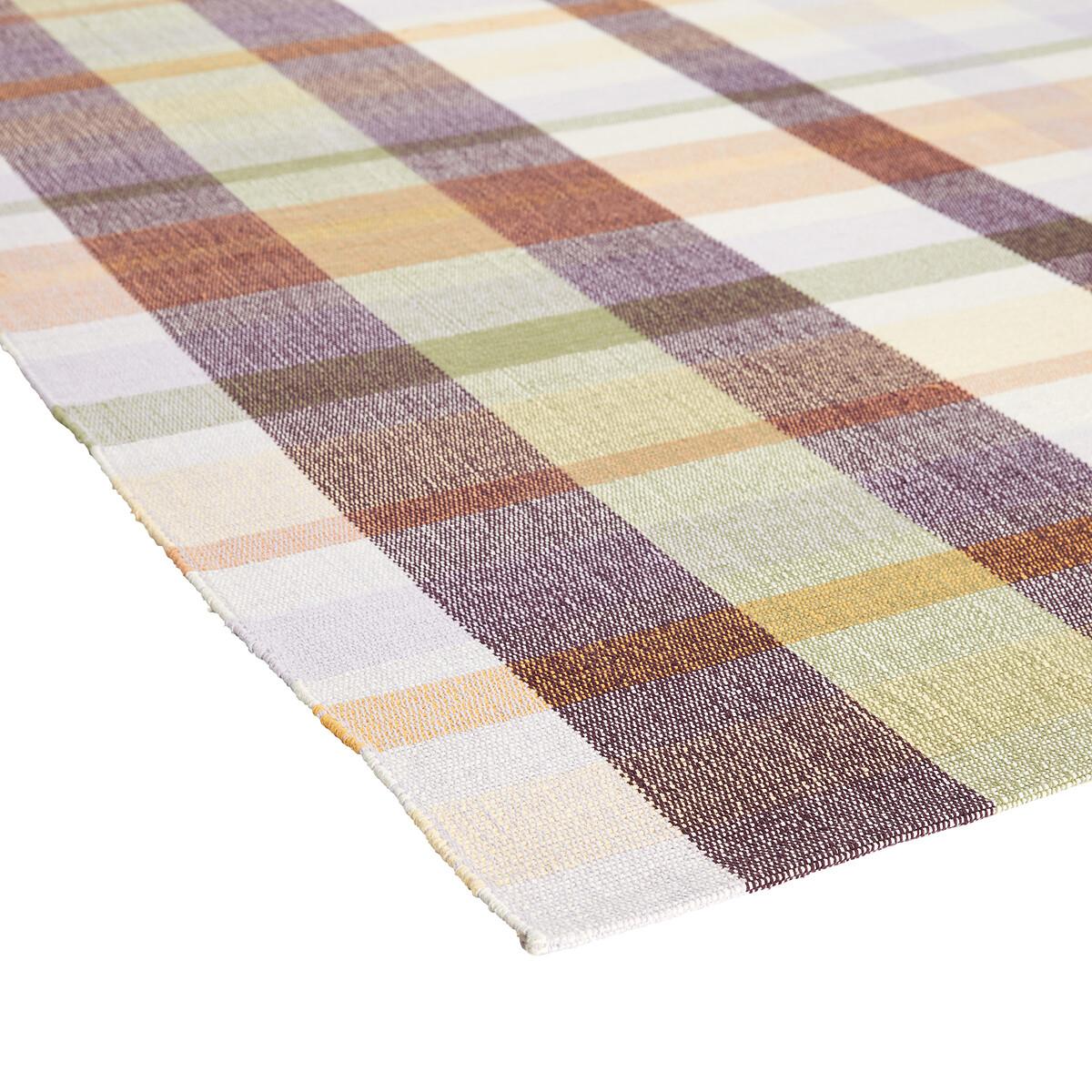 Palmilla Checked 100% Recycled Cotton Flat Woven Rug – image 3