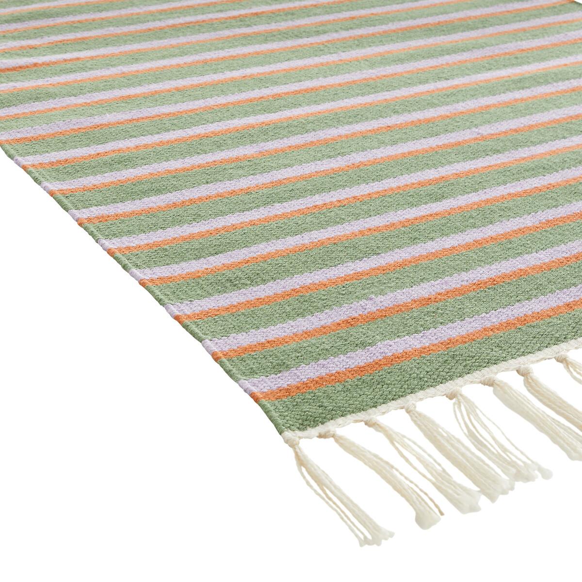 Darius Striped Fringed Indoor / Outdoor Corridor Rug – image 3
