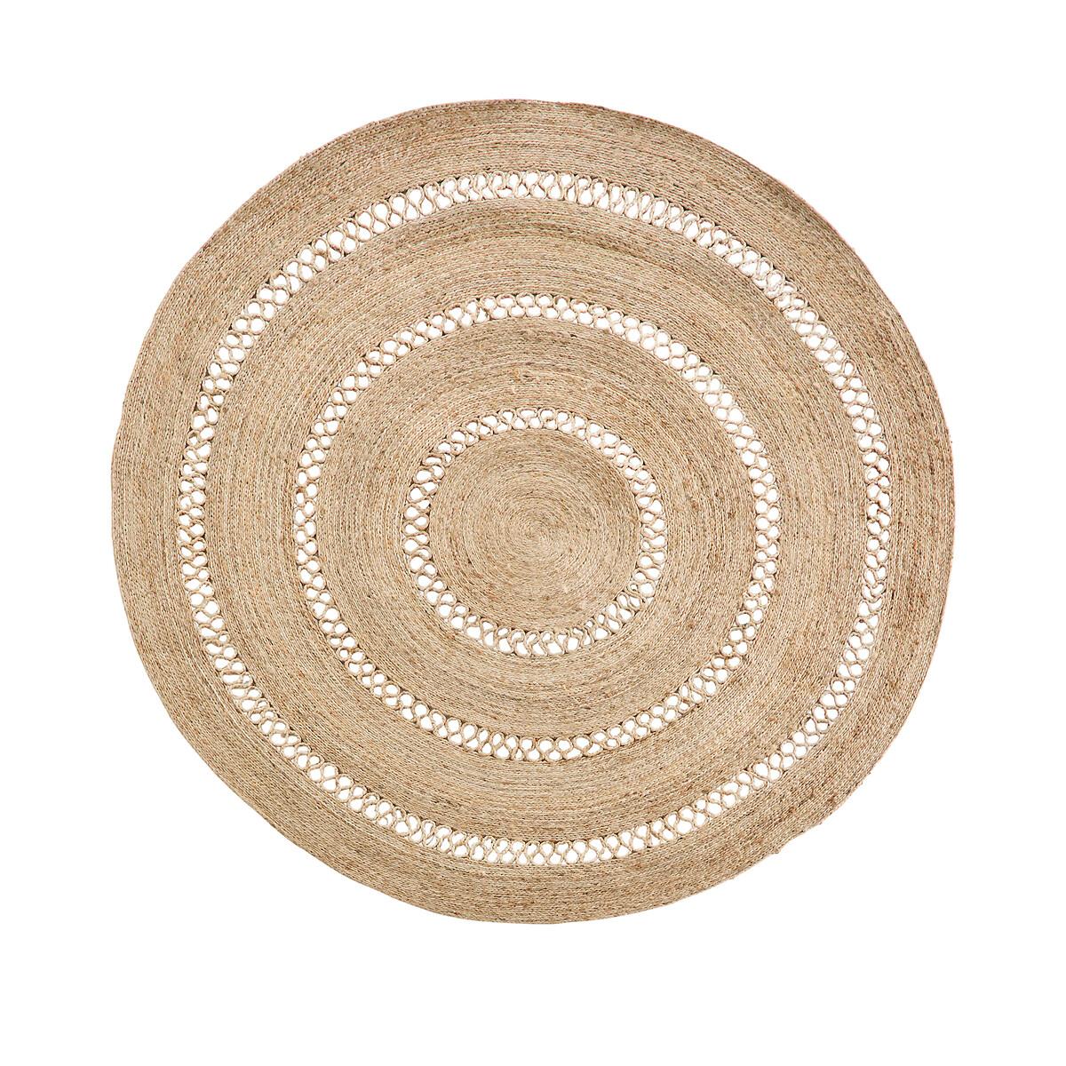 Aftas Border Round 100% Jute Rug – image 2