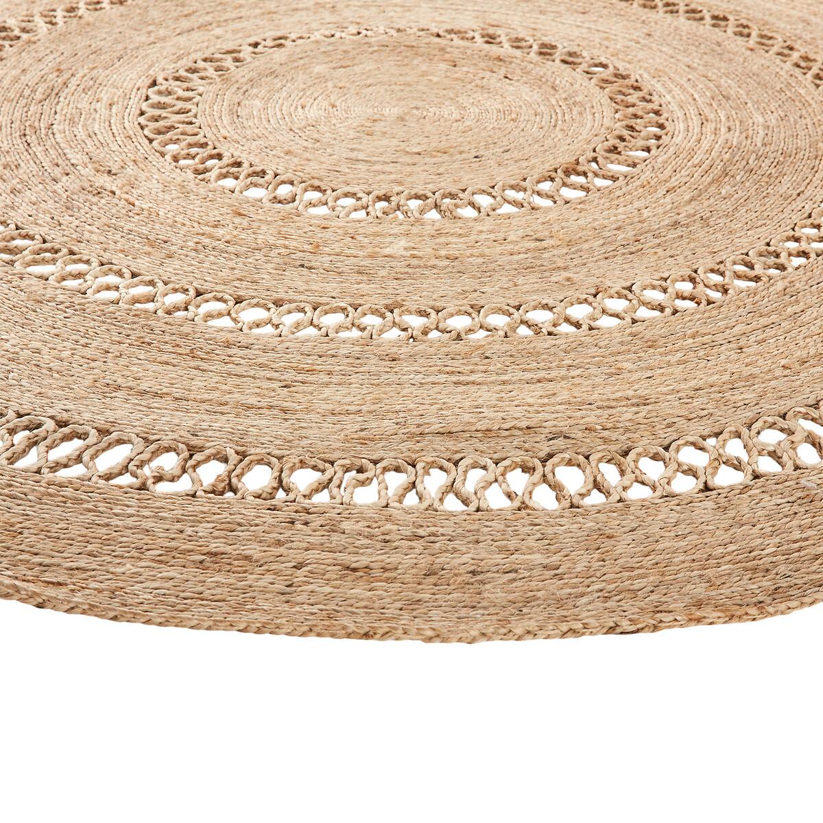 Aftas Border Round 100% Jute Rug – image 3