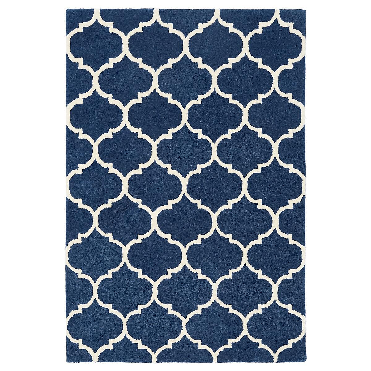Ogee Hand Tufted Trellis Patterned Rug in 100% Wool – image 1
