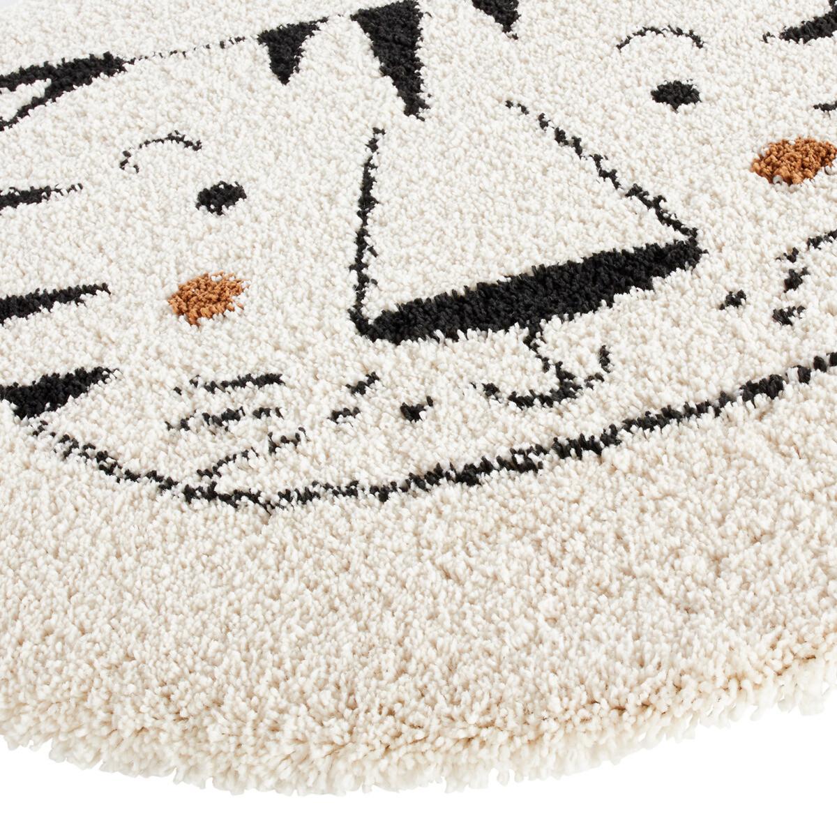 Lillio Round Children's Rug with Tiger Pattern – image 4