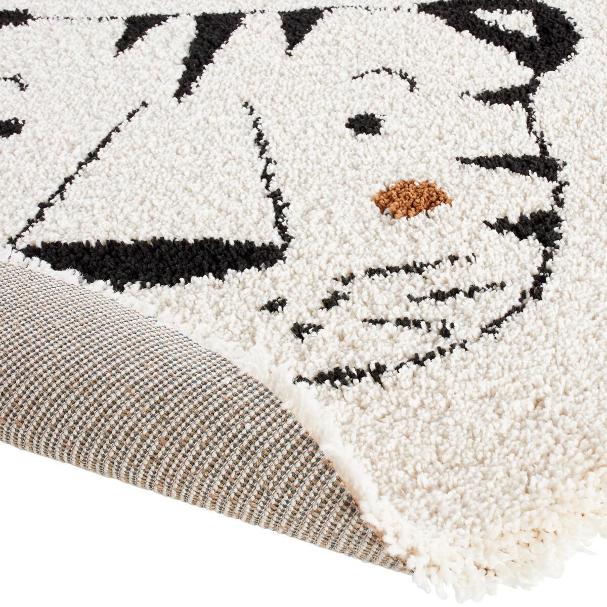 Lillio Round Children's Rug with Tiger Pattern – image 5
