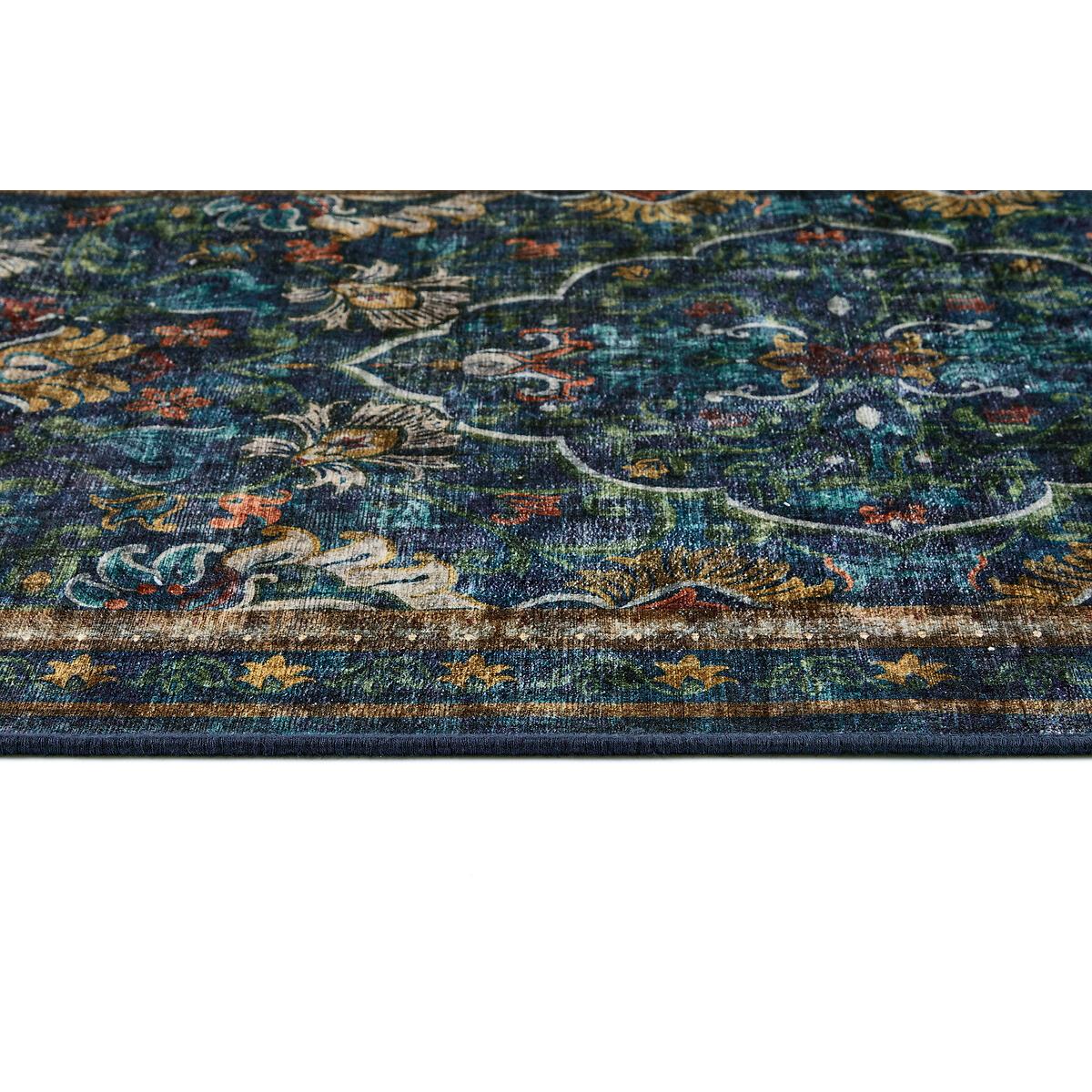 Midnight Paisley Eco-Washable Runner Rug – image 4