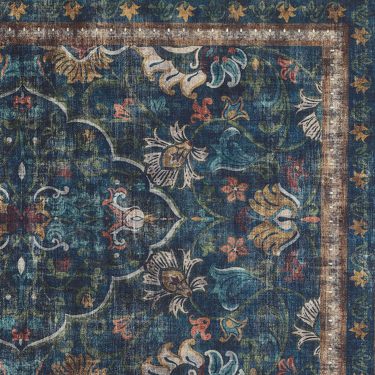 Midnight Paisley Eco-Washable Runner Rug – image 5