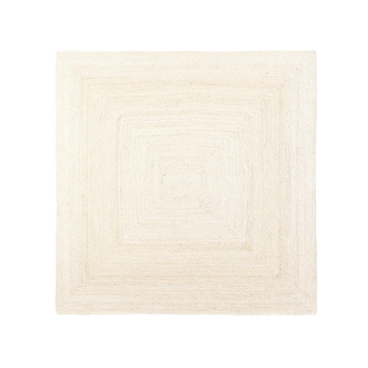 Aftas Square 100% Bleached Jute Rug – image 4