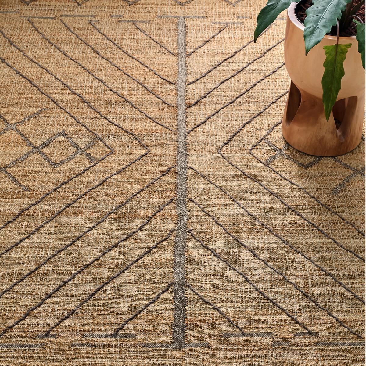 Navala Textured Hand Woven Jute Rug – image 9