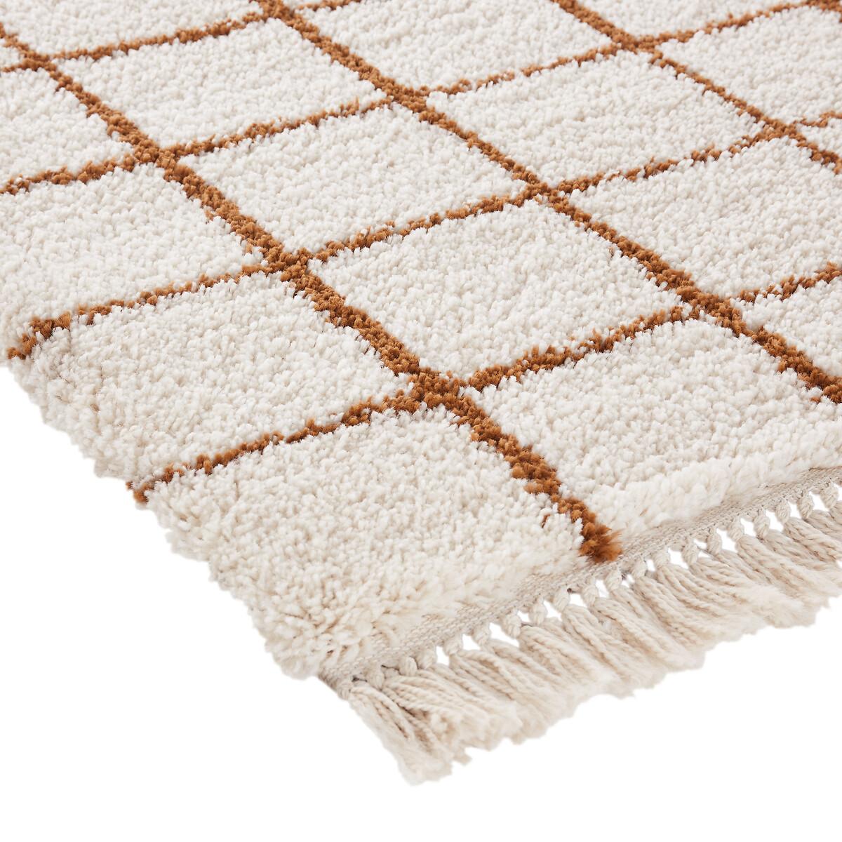 Ocana Fringed Checked Rug – image 6