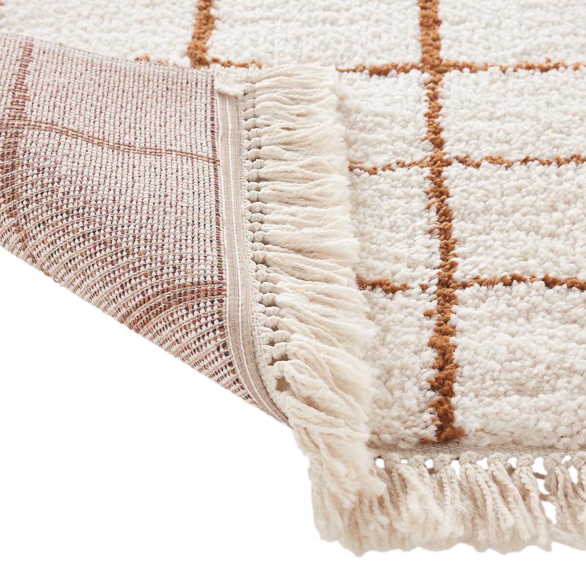 Ocana Fringed Checked Rug – image 7