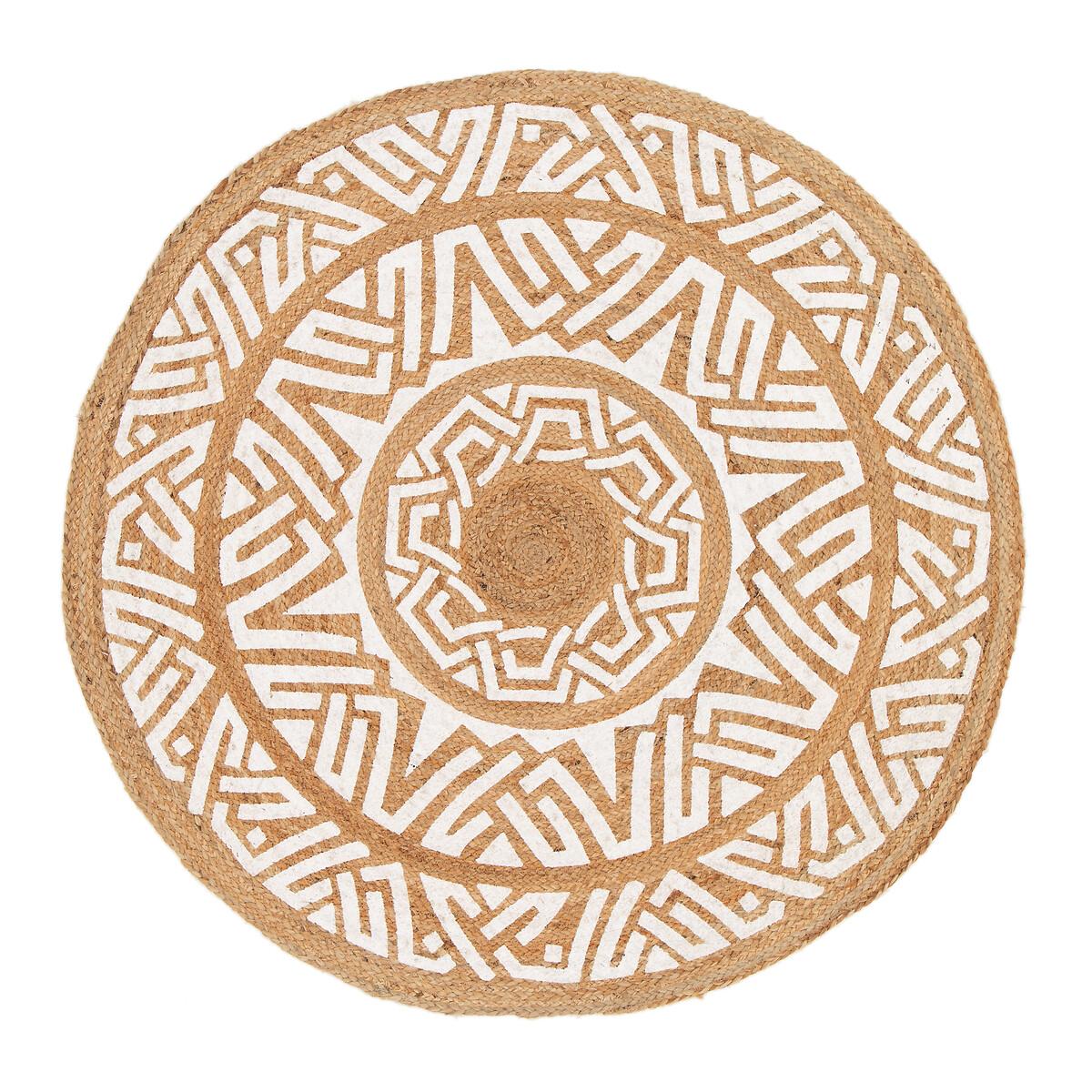 Mikat Graphic Round Jute Rug – image 2