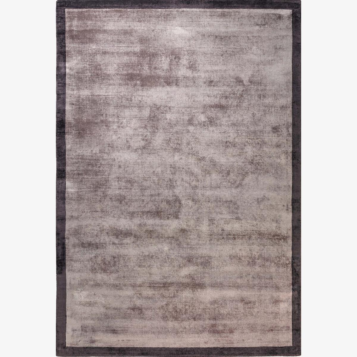 Distressed Hand Woven Viscose Border Rug – image 1