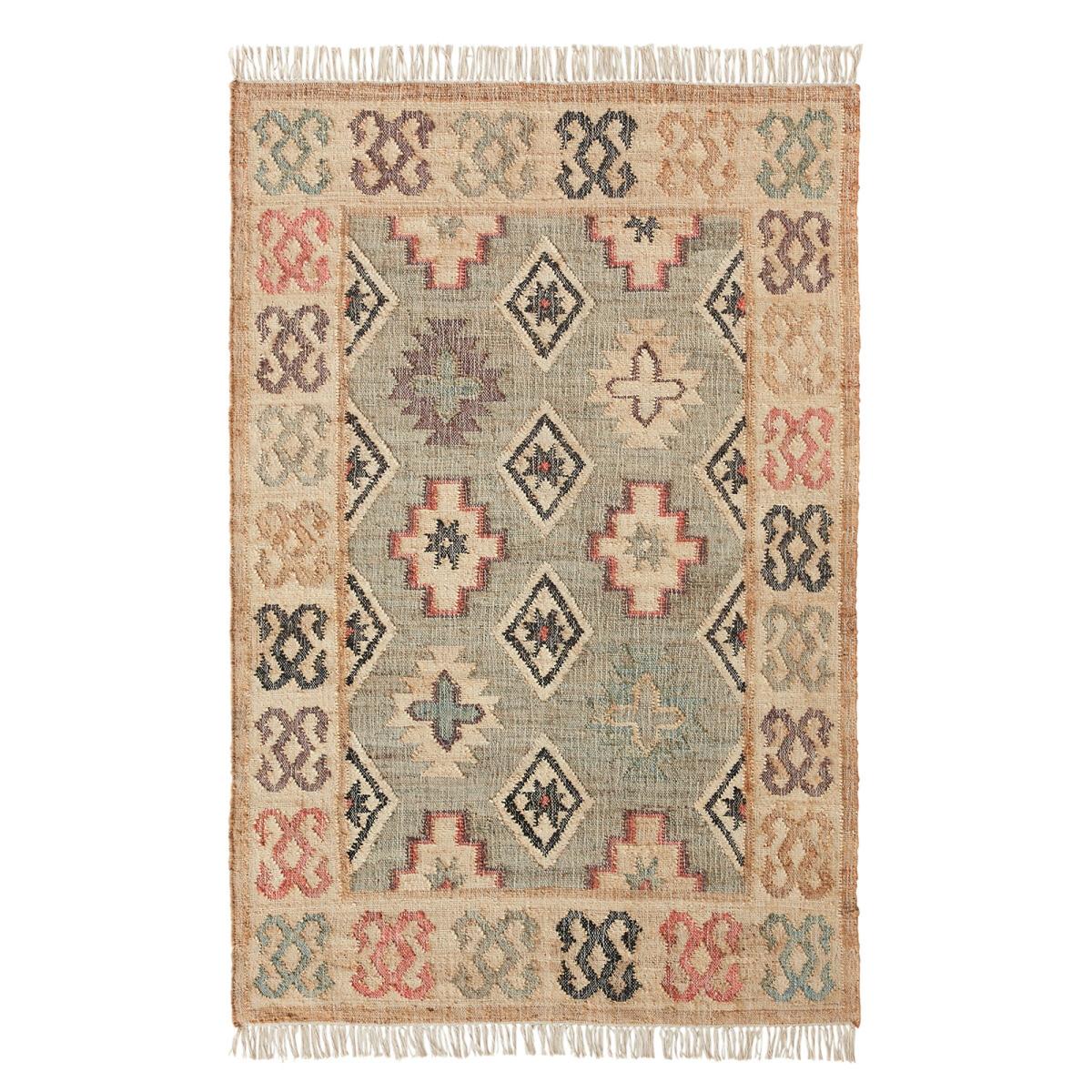 Kaliny Jute and Cotton Distressed Kilim Rug – image 2